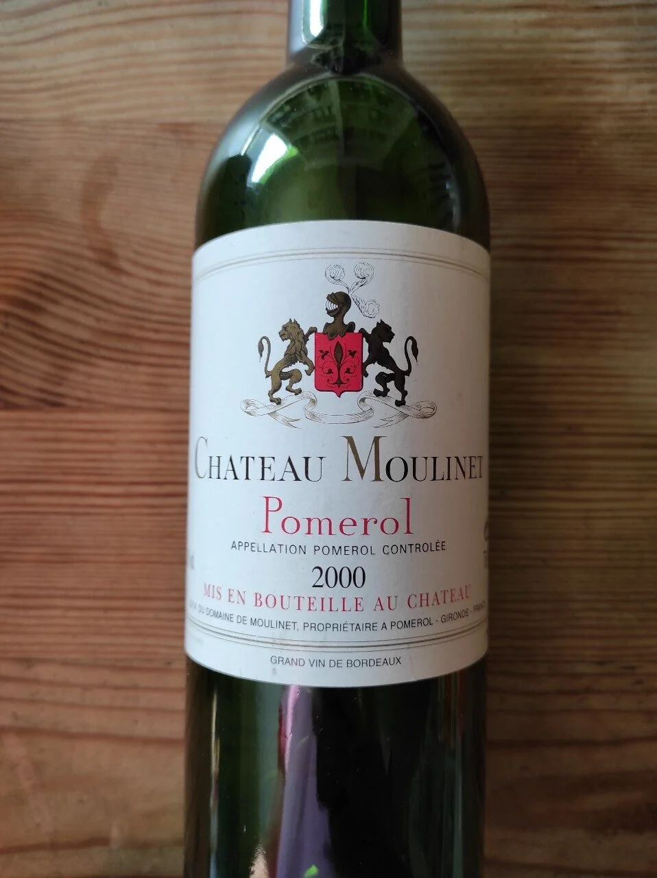 Pomerol 2000, Château Moulinet — Wine Vein